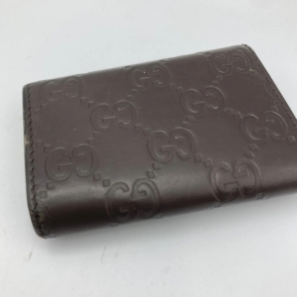 🔹️GUCCI🔹️  Key case holder GG Cow Leather  Guccissima Brown ✨️ - Picture 6 of 16